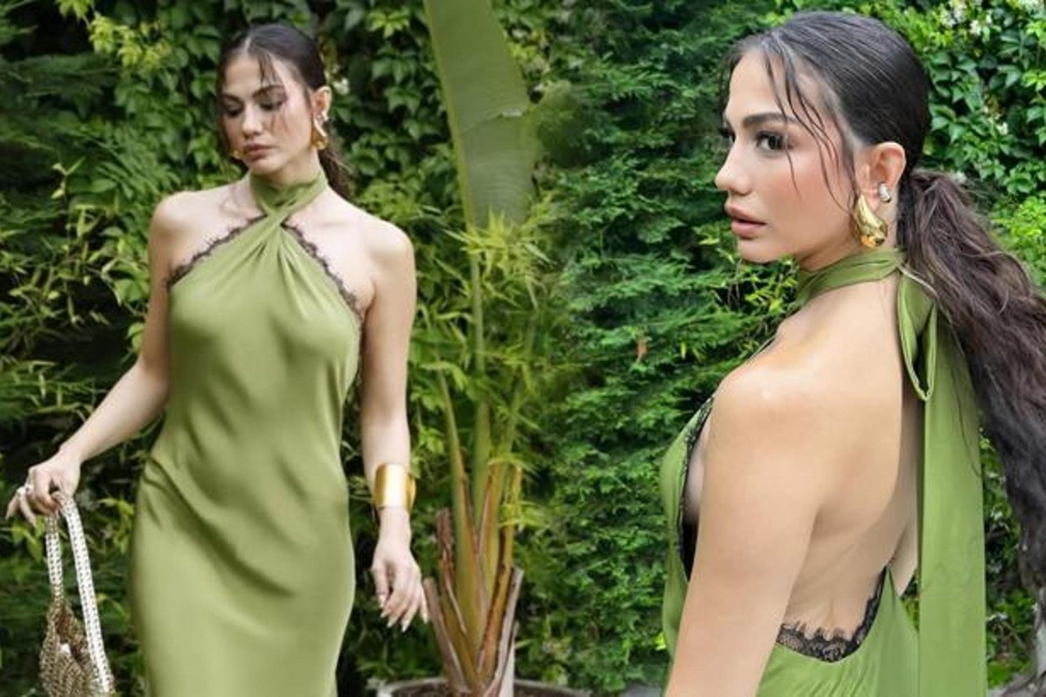 Demet Özdemir Düğün Şıklığıyla Göz kamaştırdı: Yeşil Elbisesi ve Moda İkonu Pozları