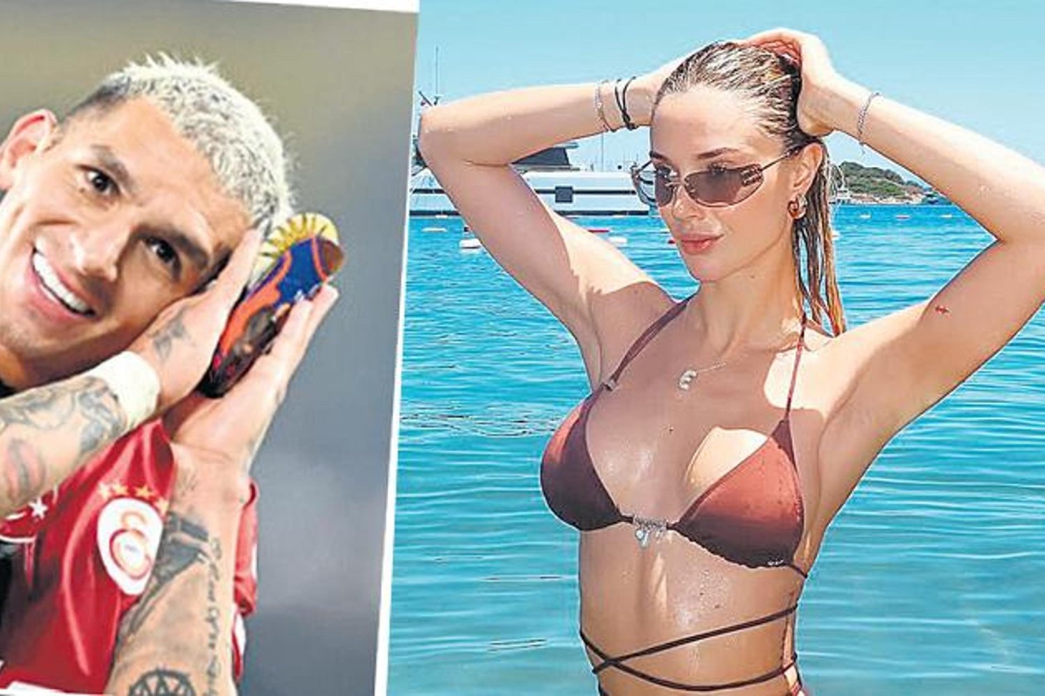 Galatasaraylı Futbolcu Repost Özelliğiyle Fenomen Ecenaz Üçer'in Bikinili Pozlarını Beğenmeye Çalıştı!