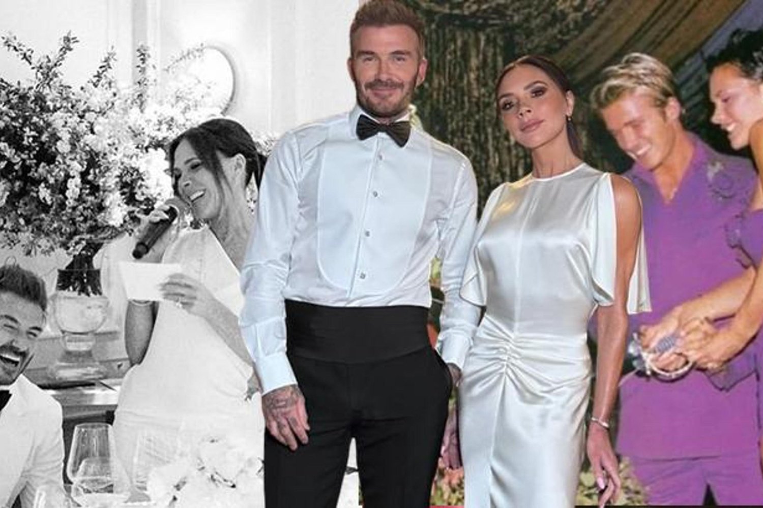 David Beckham ve Victoria Beckham Evlilik Yıldönümünü Mor Kıyafetlerle Kutladı