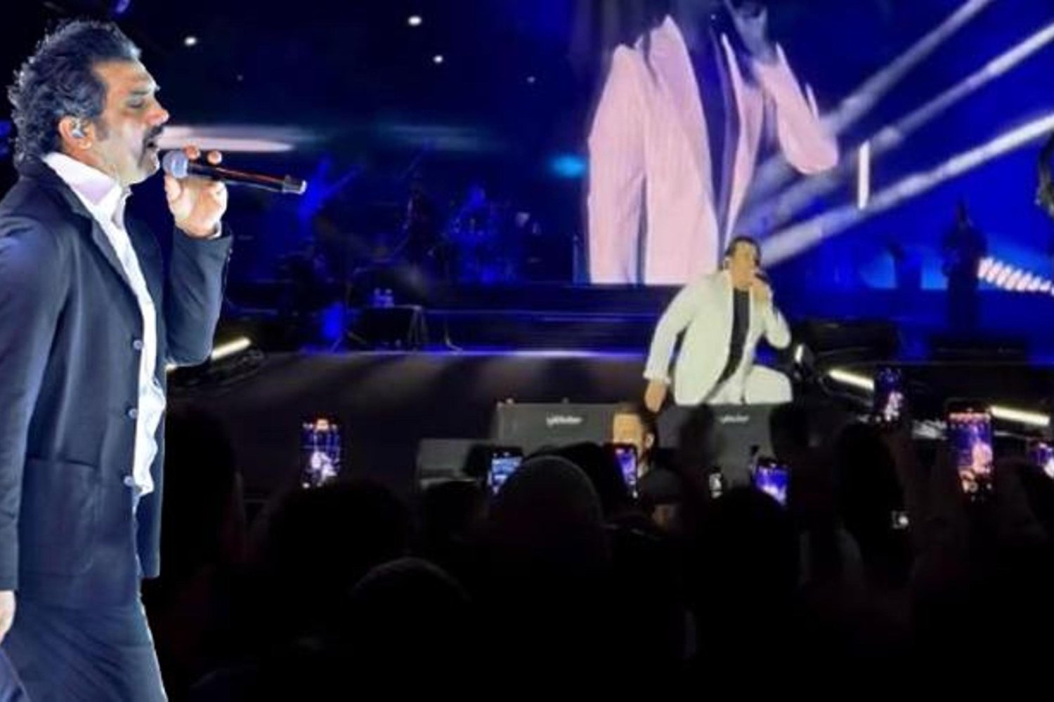 Düştü Ama Konserine Devam Etti! Bayhan'ın Sahnede Düşme Anı Şoke Etti