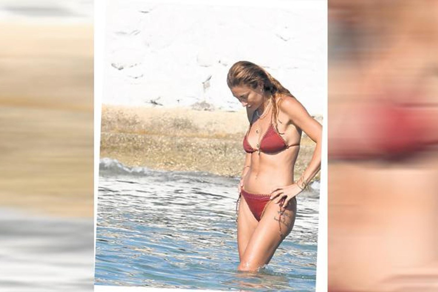 Magazinin Yıldızı Plajda Serbest Vakit Geçirdi