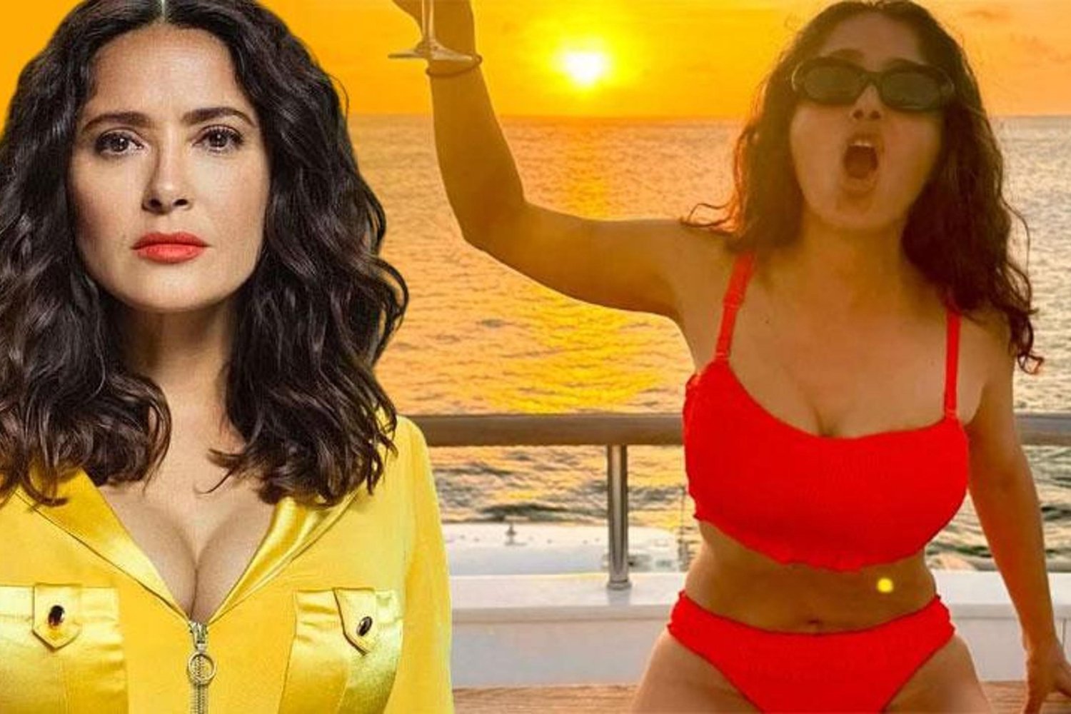 59 Yaşında Salma Hayek Bikinili Pozlarıyla Güzelliğiyle Göz Kamaştırıyor