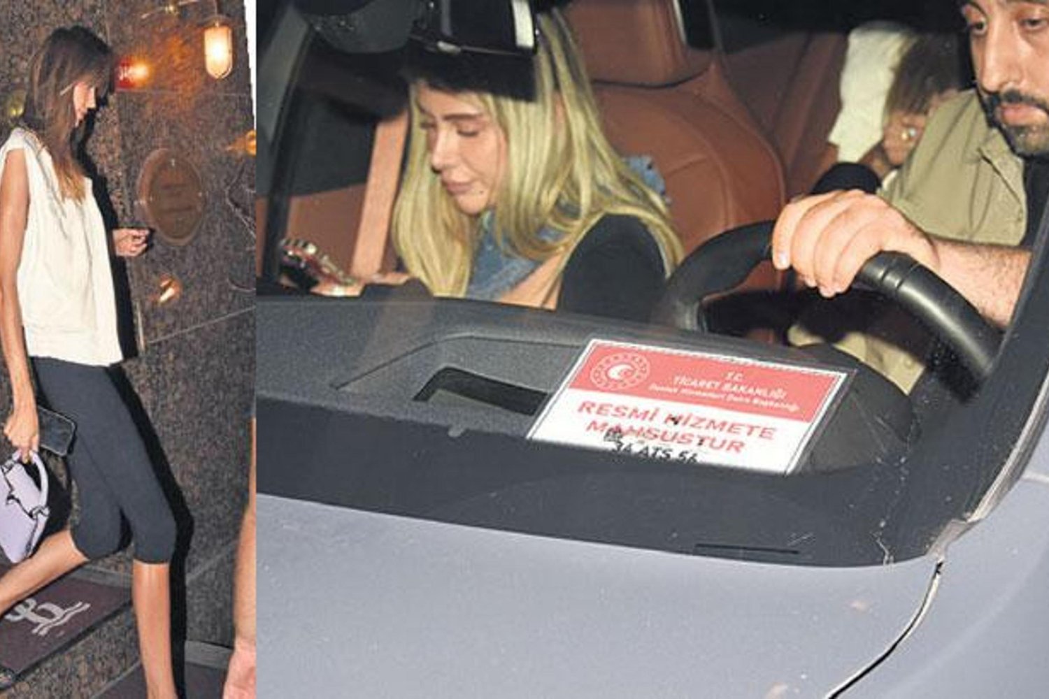 Modelden Güzel Detay: Sevgilisi Koruma ve Şoförlü Araçla Ayrıldı