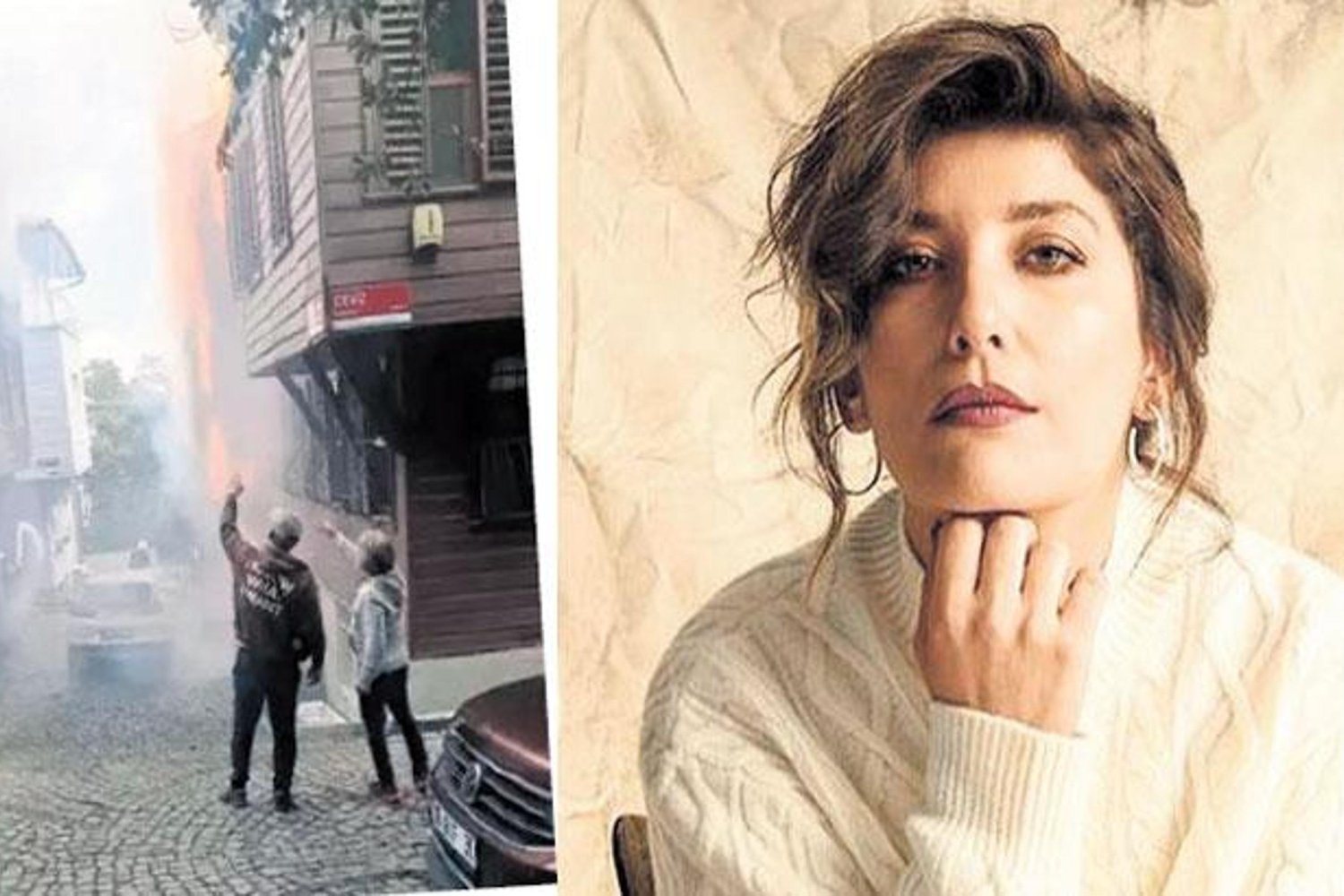 Yangın Felaketi: Bina Çöktü, Şebnem Bozoklu'nun Evi Hasar Gördü