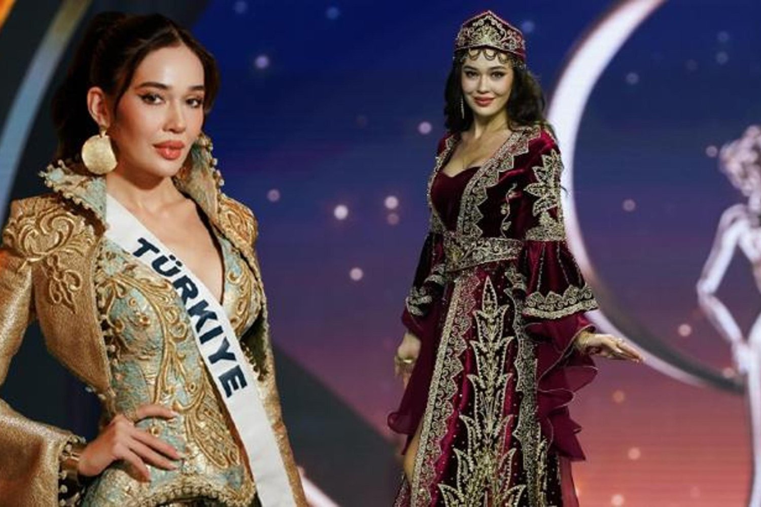 Kainat Güzellik Yarışması'nda Türkiye'yi Temsil Eden Ceren Arslan Göz Kamaştırdı