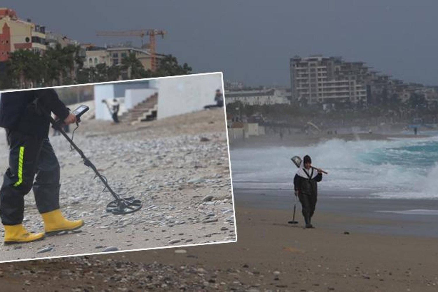 Antalya'da Kuvvetli Rüzgar ve Dalgalar Sahili Felç Etti