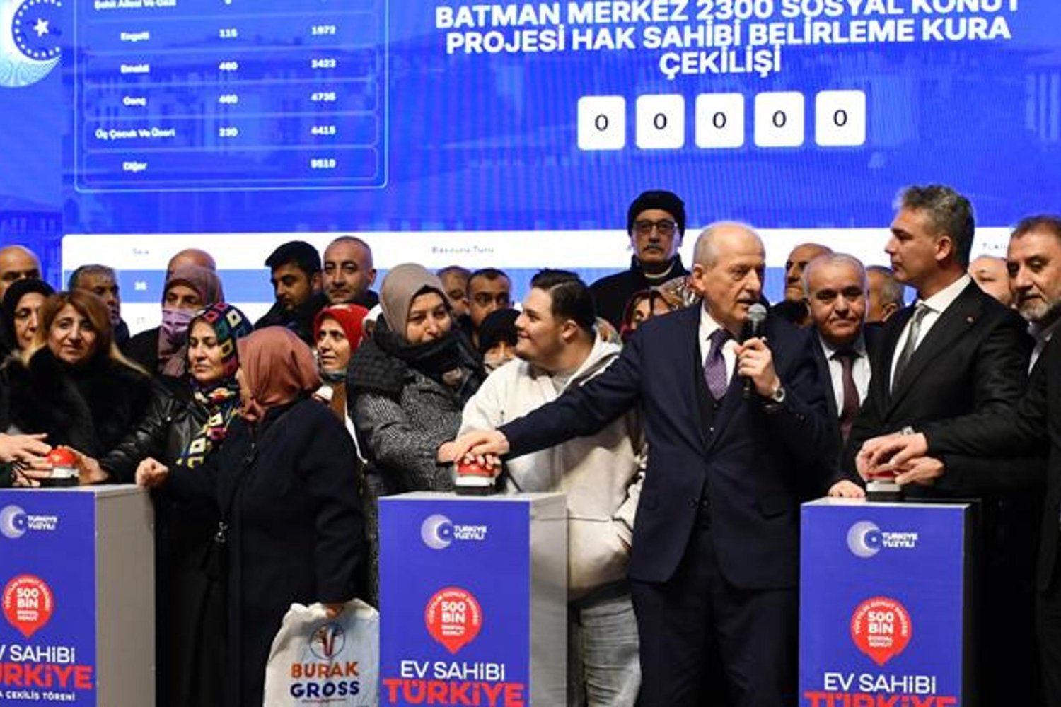 Batman Yüzyılın Konut Projesi Kurası Büyük İlgiyle Düzenlendi