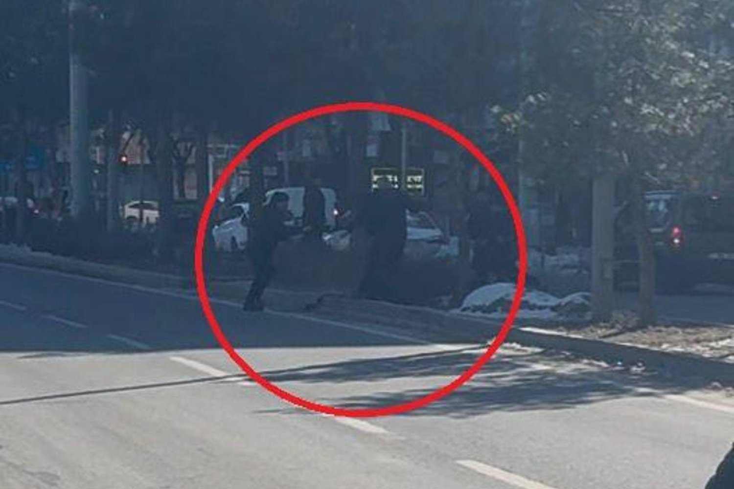 Diyarbakır'da Adliye Çıkışında Çıkan Kavgaya Polis Müdahalesi Güvenlik Kamerasında