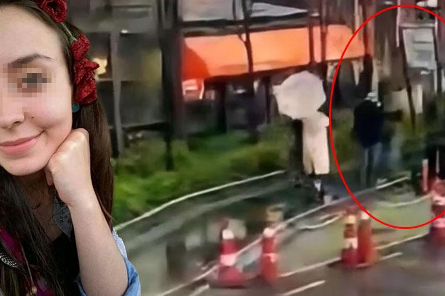 İstiklal'de Fırtına Kazası:Kadın Ağır Yaralandı!