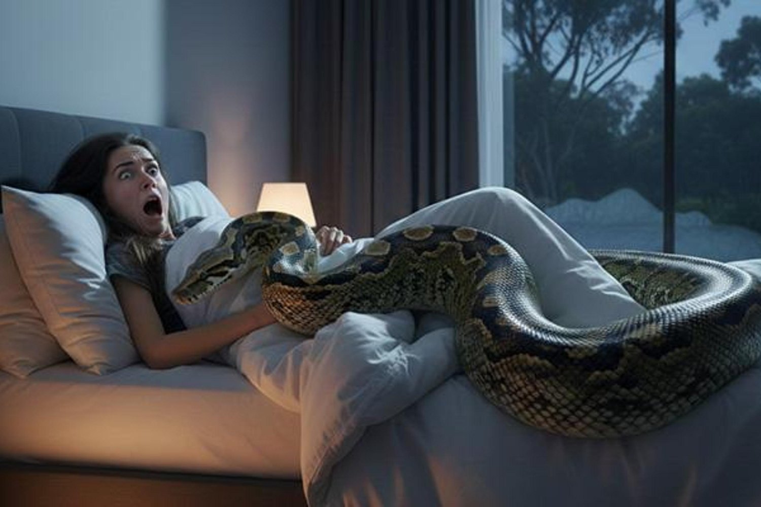 Avustralya'da Uyanan Kadın Göğsünde 2.5 Metrelik Pitonla Karşılaştı