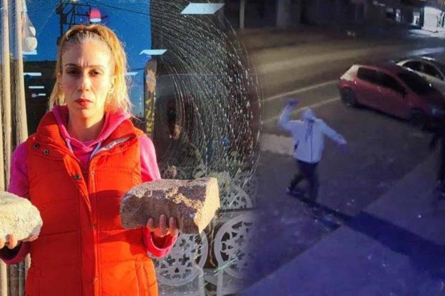 Yılbaşı Gecesi Şiddetli Taşlı Saldırı Yüreğir'de Güvenlik Kamerasına Yansıdı