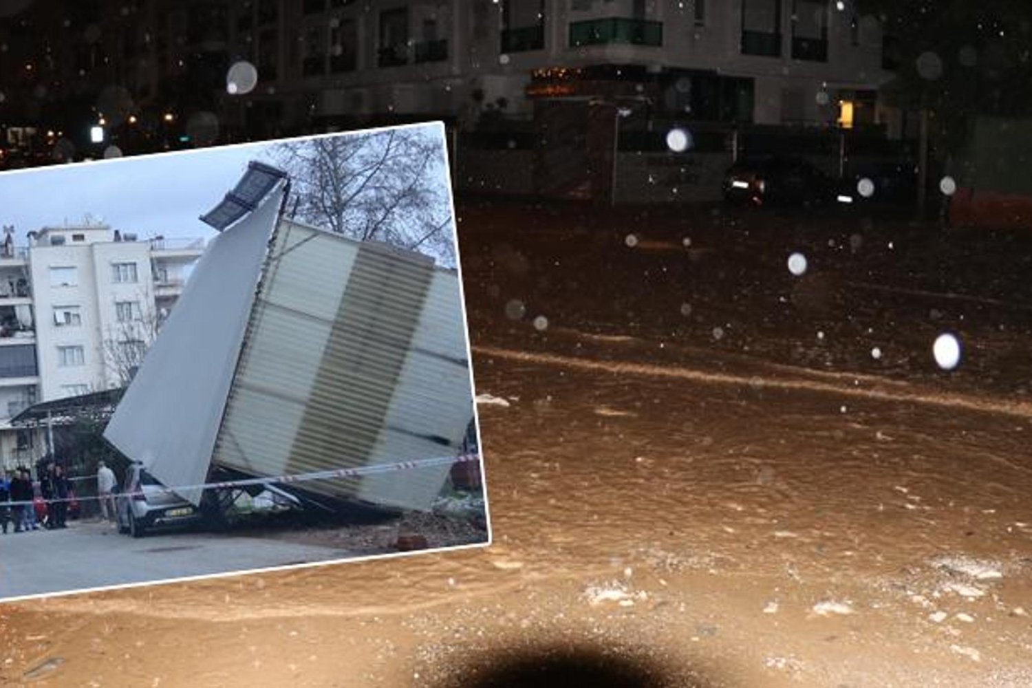 Antalya'yı Şiddetli Fırtına ve Kuvvetli Yağış Vurdu: Dere Taştı, Araçlar Mahsur Kaldı!