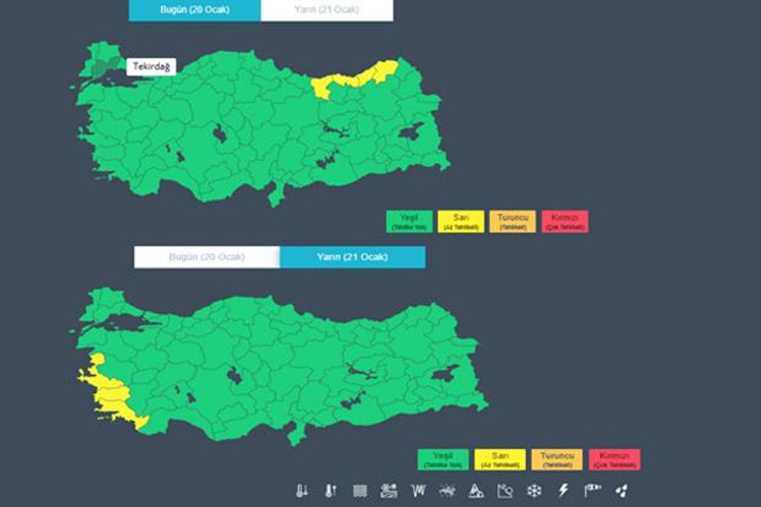Hava Durumu Uyarıları: 7 İlde Sarı Kod Alarmı ve Olumsuz Hava Koşulları
