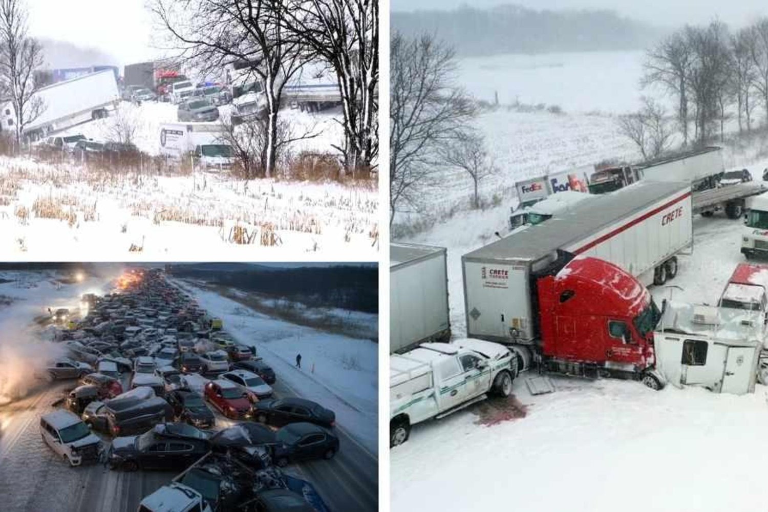 Michigan'da Yoğun Kar Trafik Faciası: 100’den Fazla Araç Kazaya Karıştı