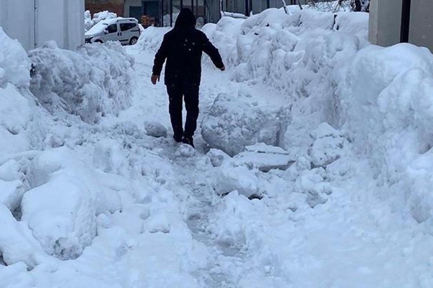 Karlıova'da 40 Günlük Kar Yağışıyla Büyüleyen Manzara