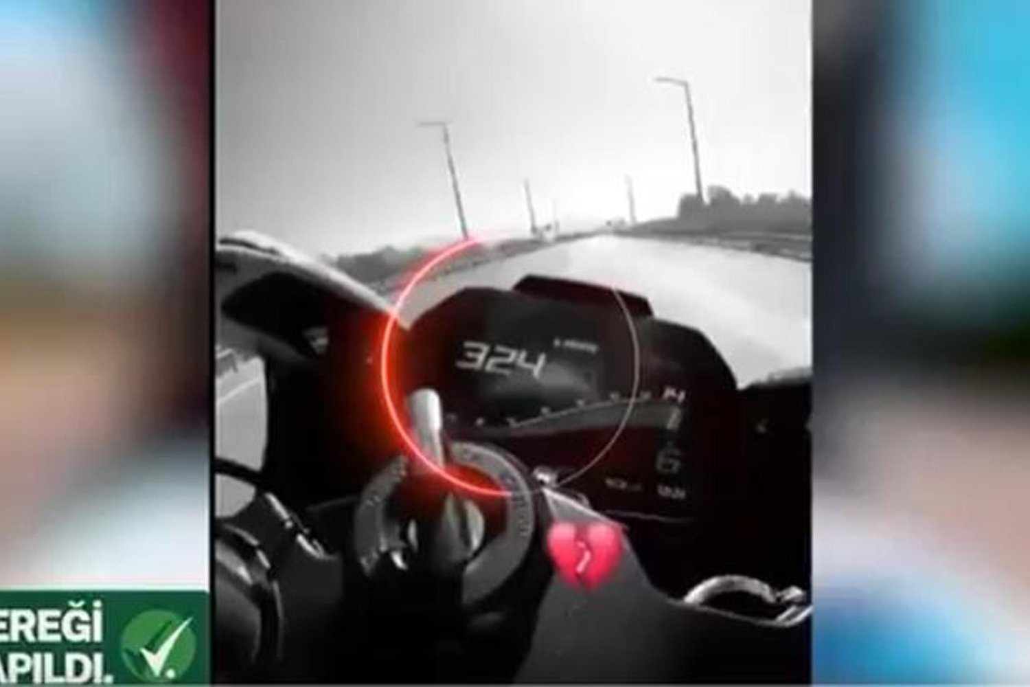 Trafikte 324 Km Hız Yapan Motosiklet Şahıslarına Ağır Ceza ve Trafikten Men Uygulaması