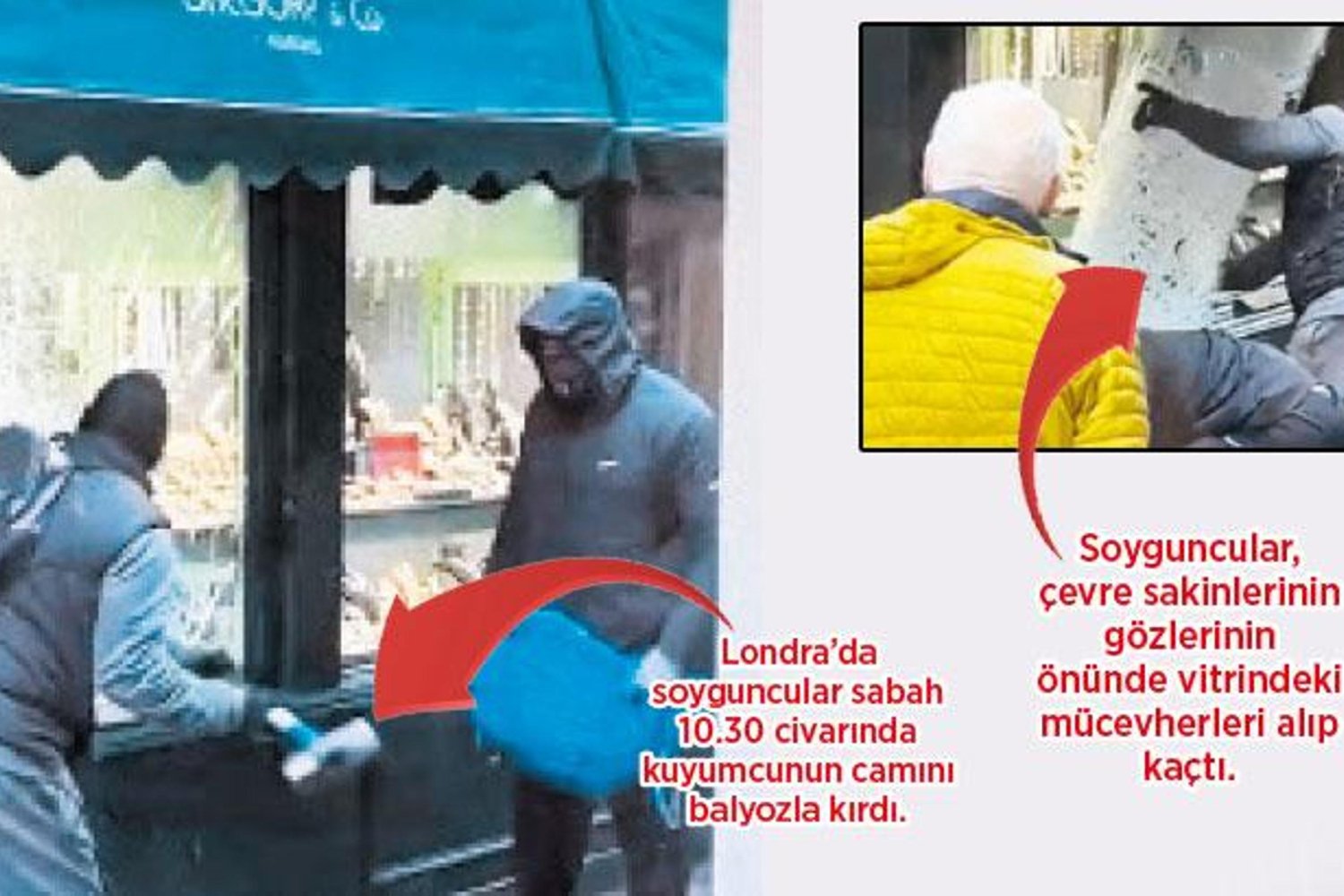 Londra'da Lüks Kuyumcu Soygunu Kameralarda Kameralara Yansıdı