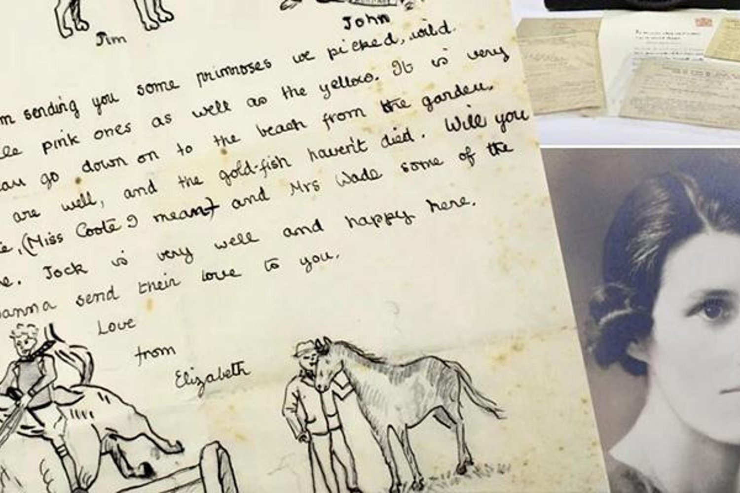 İngiltere Kraliçesi II. Elizabeth'in Çocukken Yazdığı Mektup Açık Artırmada Satışta