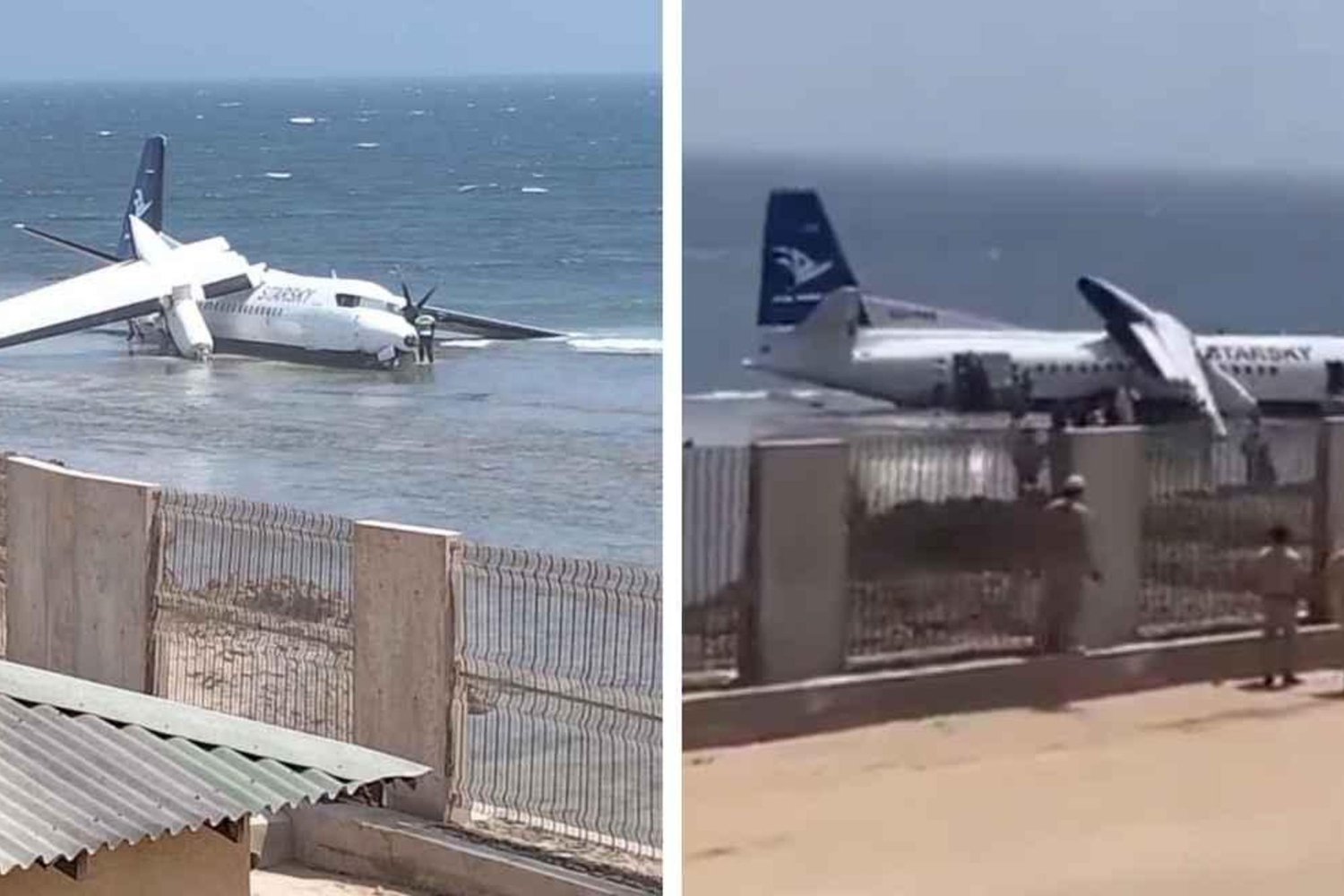 Somali'de Uçak Acil İniş Yaptı: 50 Yolcu Güvenli Tahliye