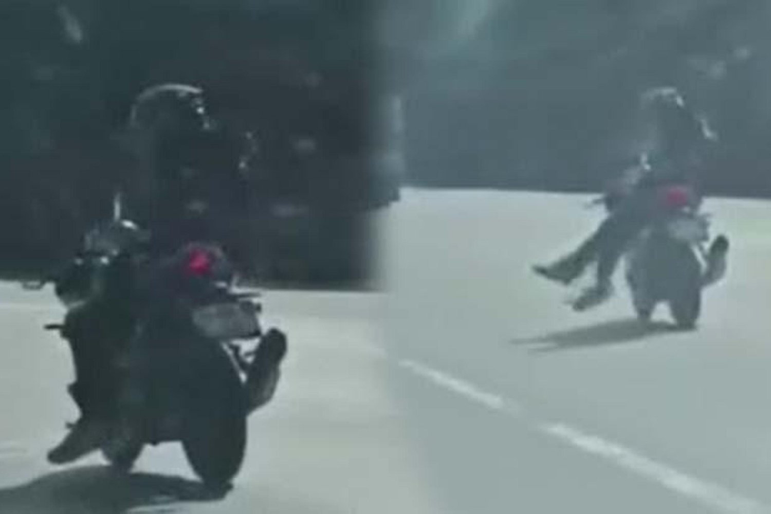 Arnavutköy-Sultangazi Yolda Tehlikeli Motosiklet Sürüşü Kamerada