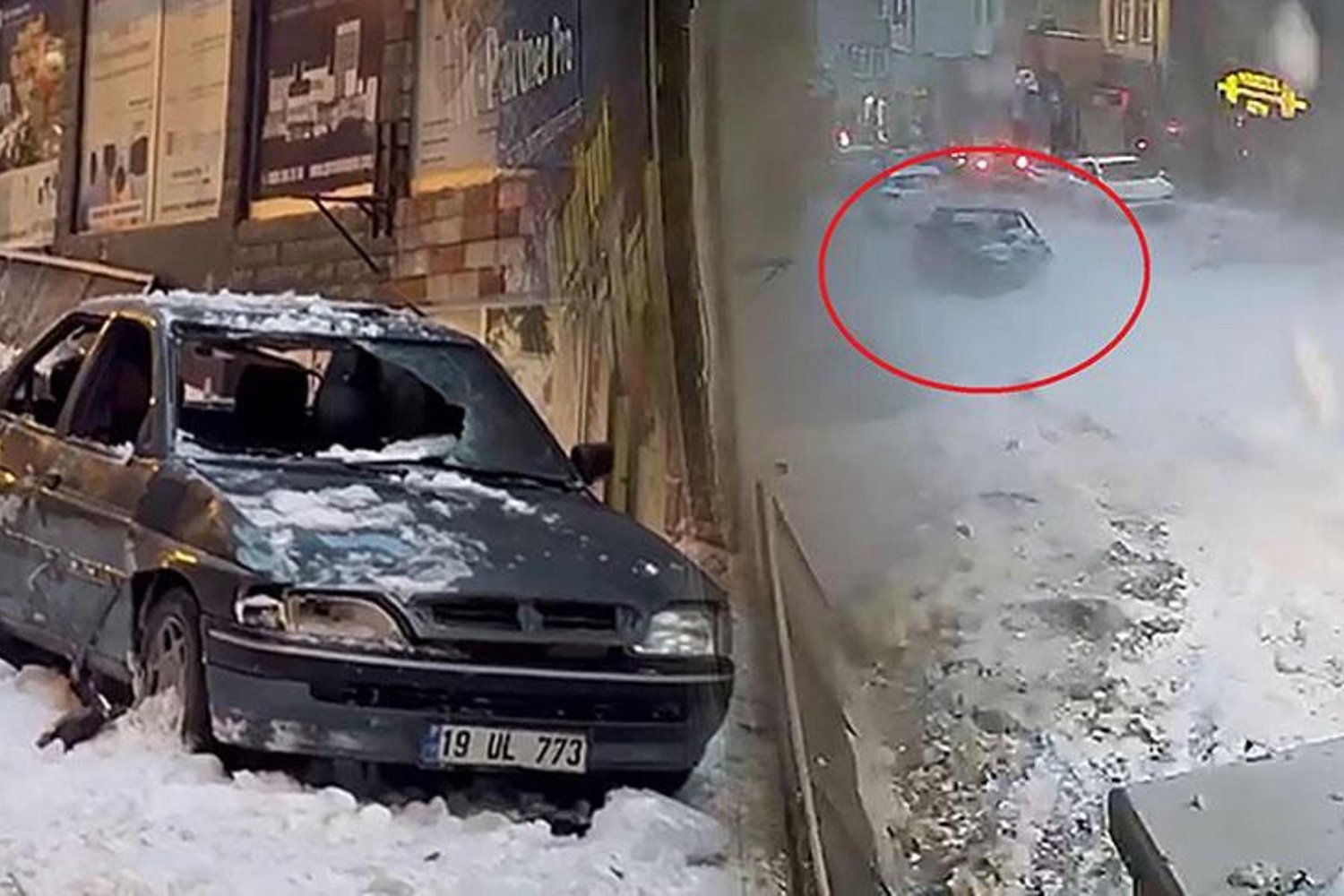 İşte Son Dakika: Hava Sıcaklıklarındaki Artışla Çatıdaki Kar ve Buzlar Dökülüyor