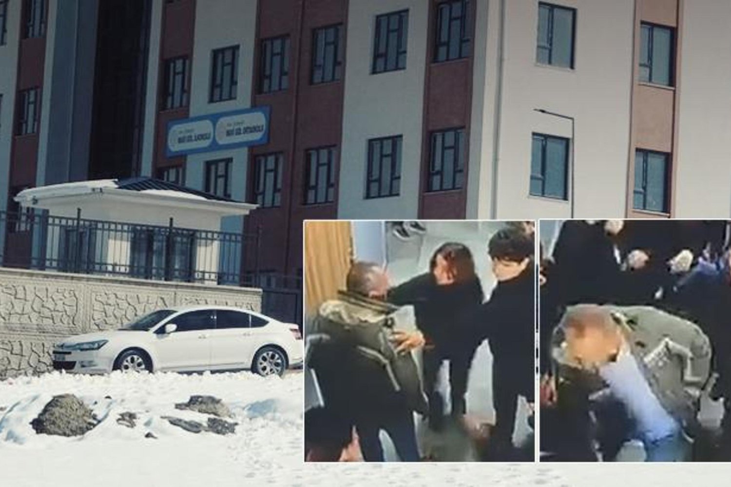 Edremit'teki Okulda Kartopu Savaşı ve Velinin Şiddet Anları Ortaya Çıktı