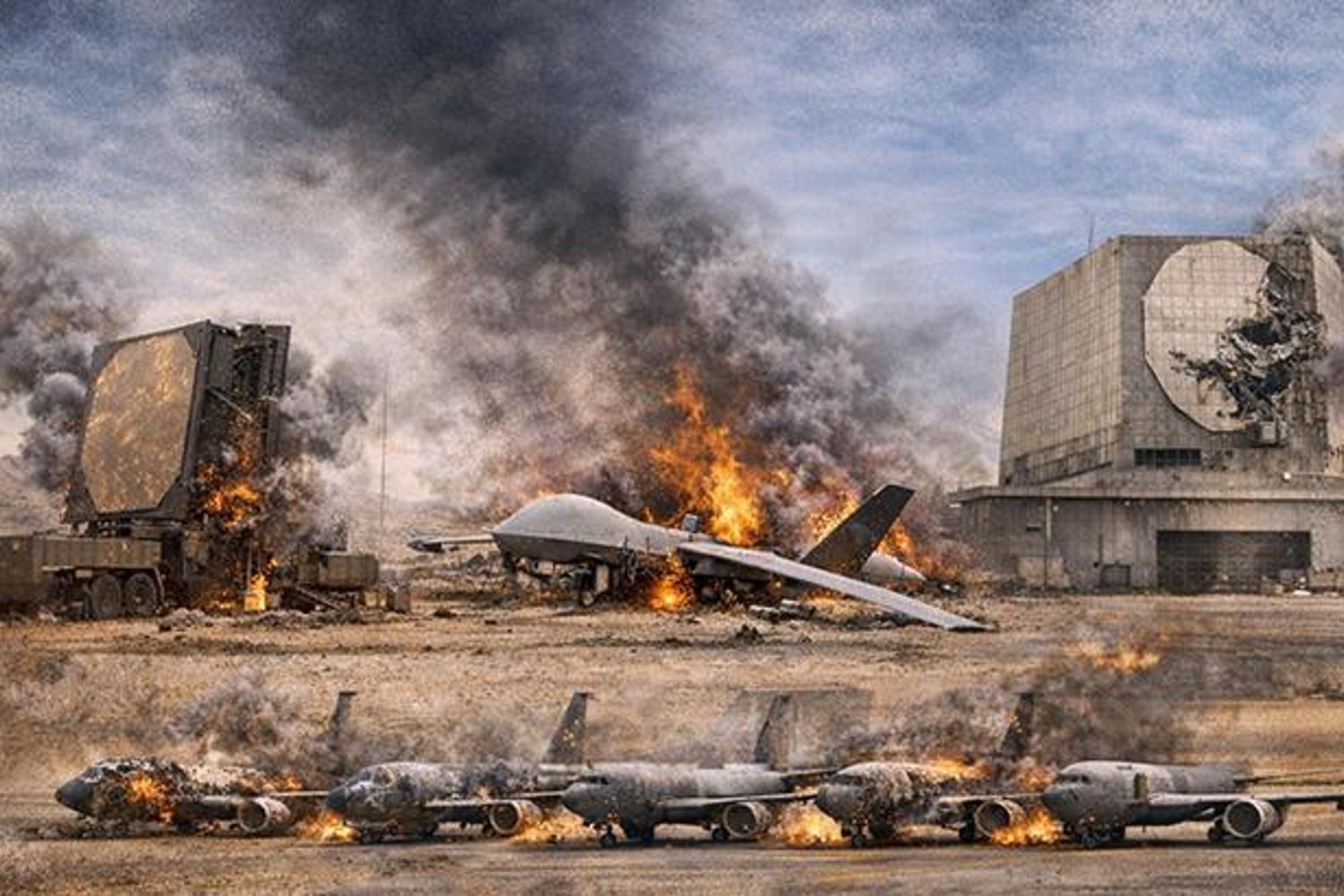 ABD'nin Savaş Kaybını Artıran En Büyük Sebep: Hasar Görmüş Radarlar ve İHA'lar