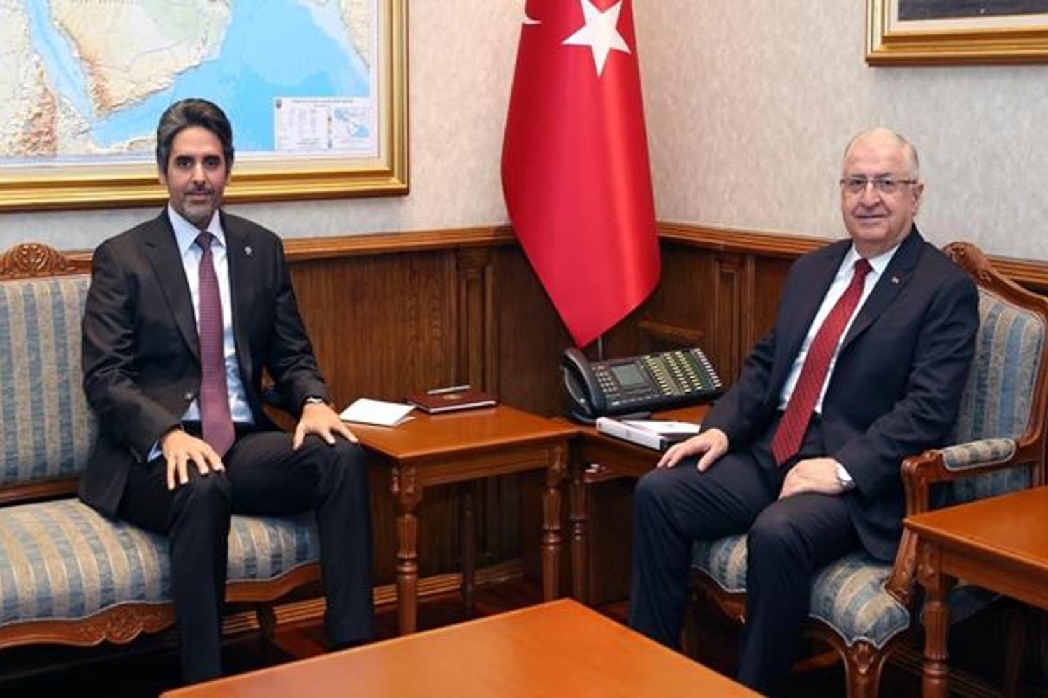 Milli Savunma Bakanı Yaşar Güler'den Katar Büyükelçisi ile Görüşme