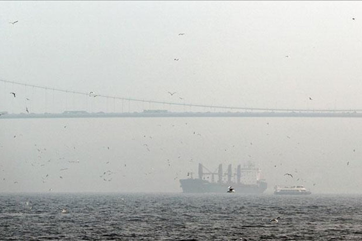İstanbul Boğazında Sis Nedeniyle Gemi Trafiği Askıya Alındı