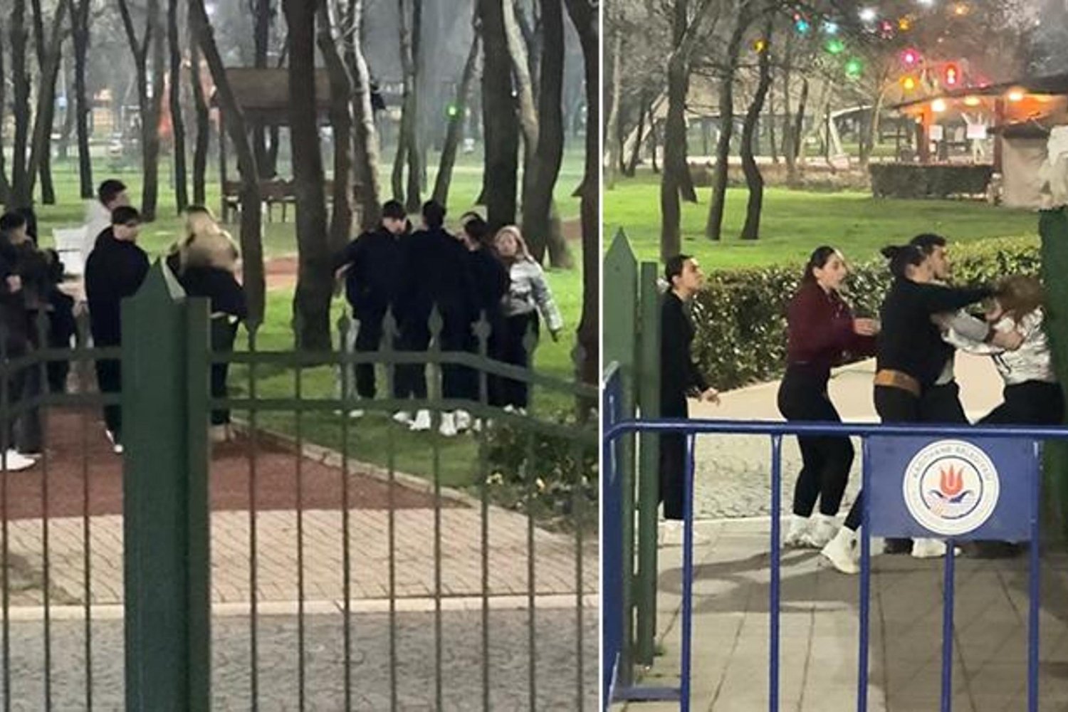 İzmir’de Liseli Kız ve Erkek Öğrenciler Arasında Şiddetli Kavga!