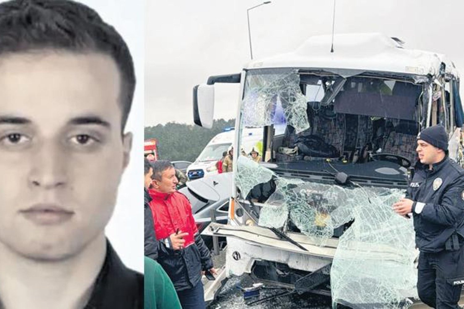 Kuzey Marmara Otoyolu'nda Feci Kaza: Polis Memuru Şehit oldu, 30 Yaralı