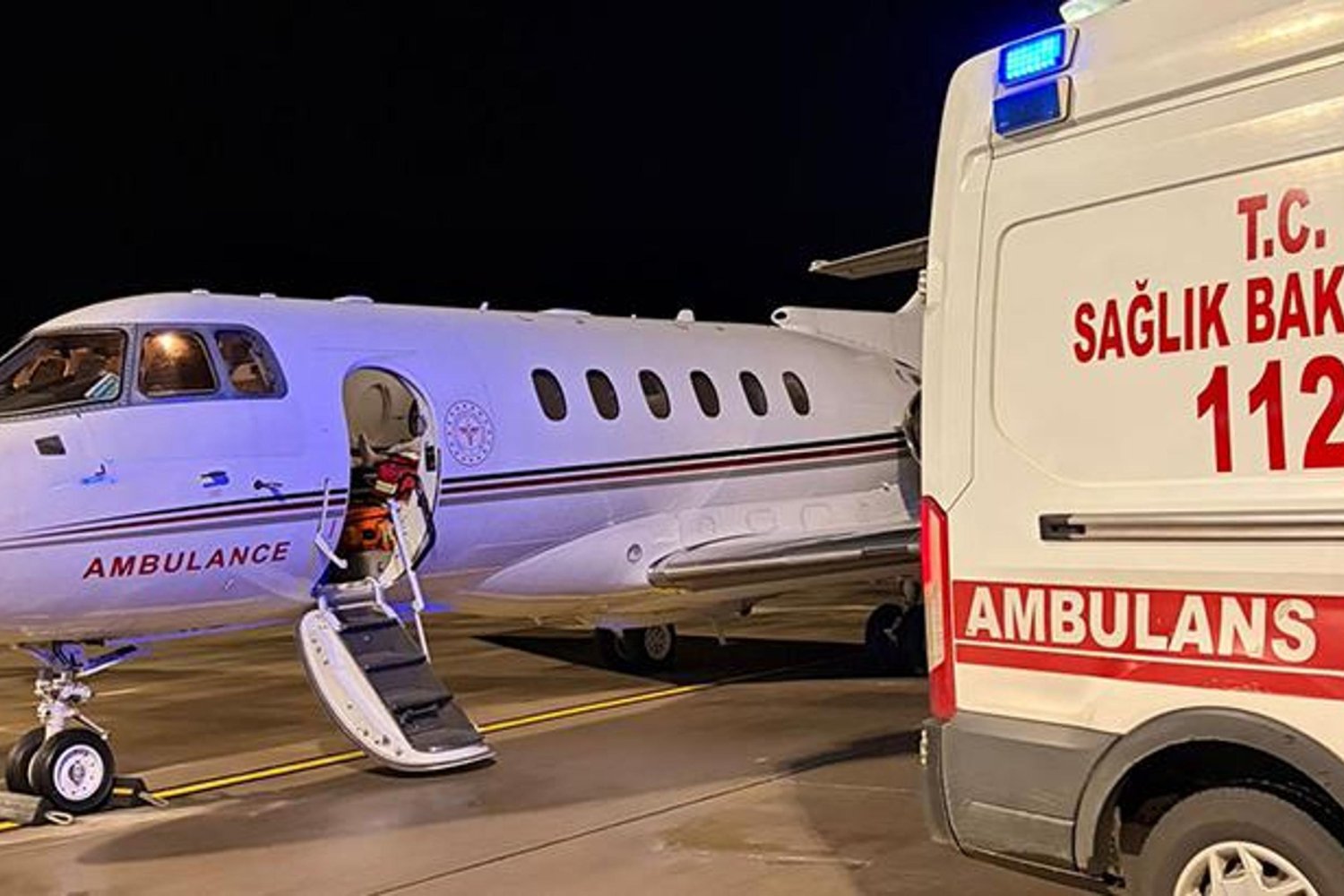 Tokat'taki Yenidoğan Yoğun Bakımından Ambulans Uçakla Ankara'ya Sevk