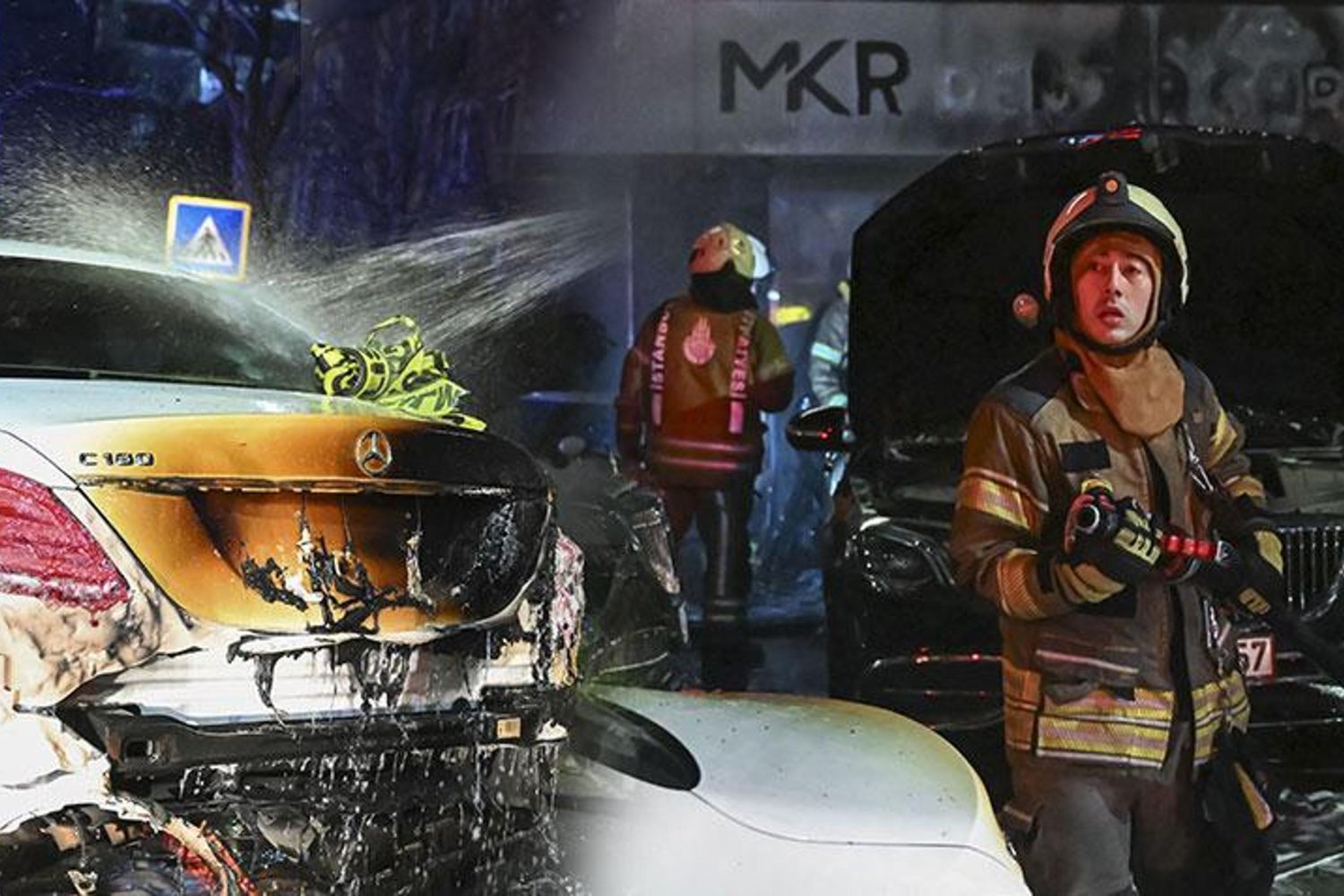 Yangında 15 Lüks Araç ve Bina Hasar Gördü! Kundaklama Şüphesi İnceleniyor