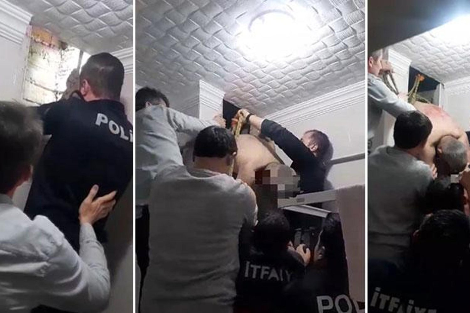 Yerköyde Boşanma Aşamasında Eşine Uzaklaştırma Kararına rağmen Evine İzinsiz Girmeye Çalışan Koca Sıkıştı Kalınca Kurtarıldı