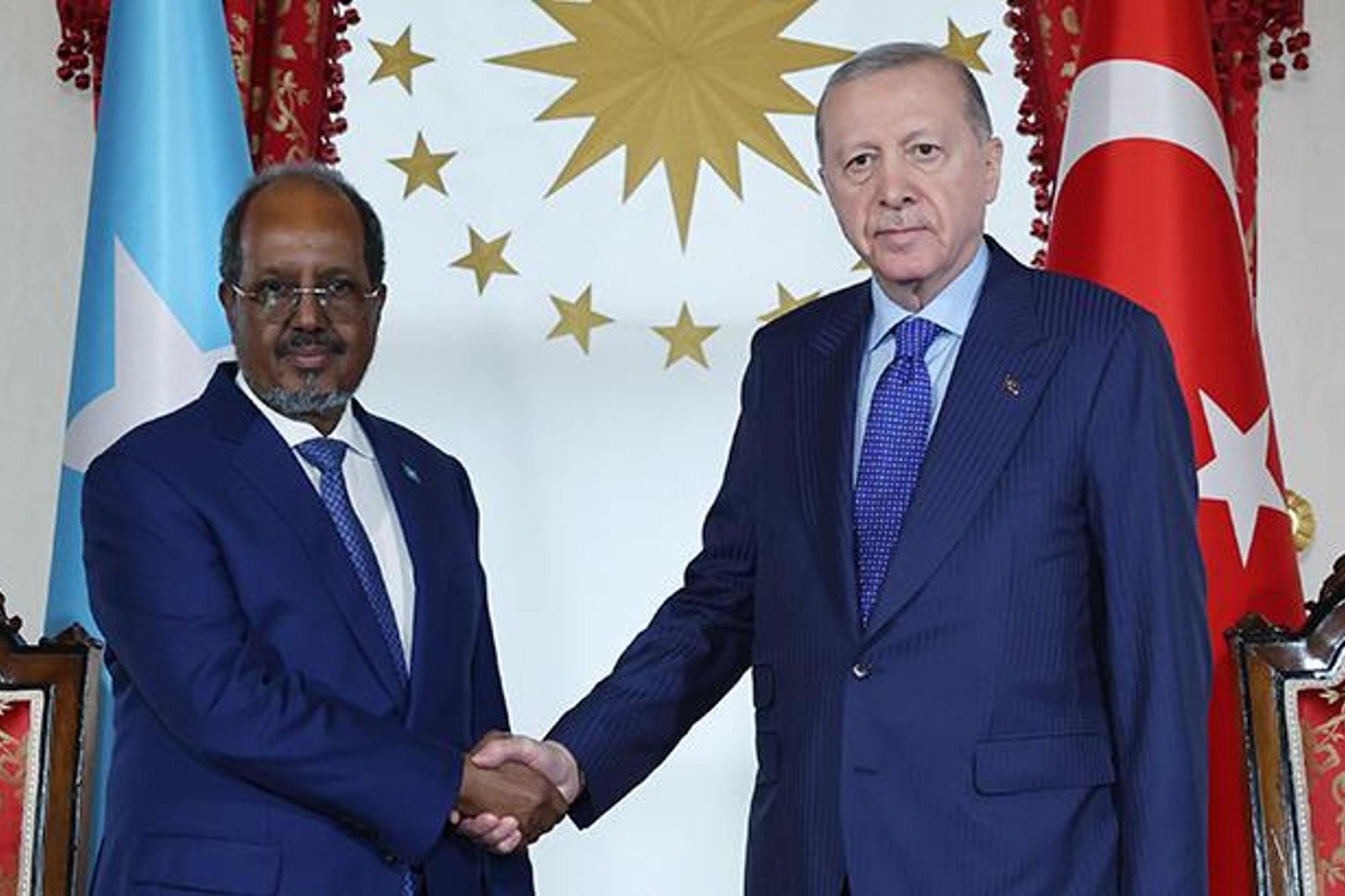Erdoğan Somali Cumhurbaşkanı Mahmud'la Resmi Görüşme Gerçekleştirdi