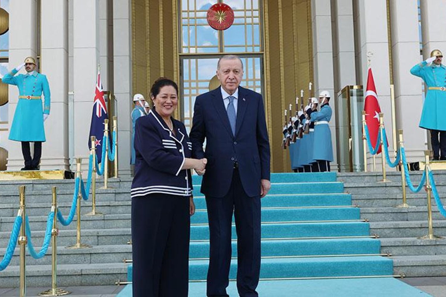 Cumhurbaşkanı Erdoğan ile Yeni Zelanda Genel Valisi Cindy Kiro Görüşmesi