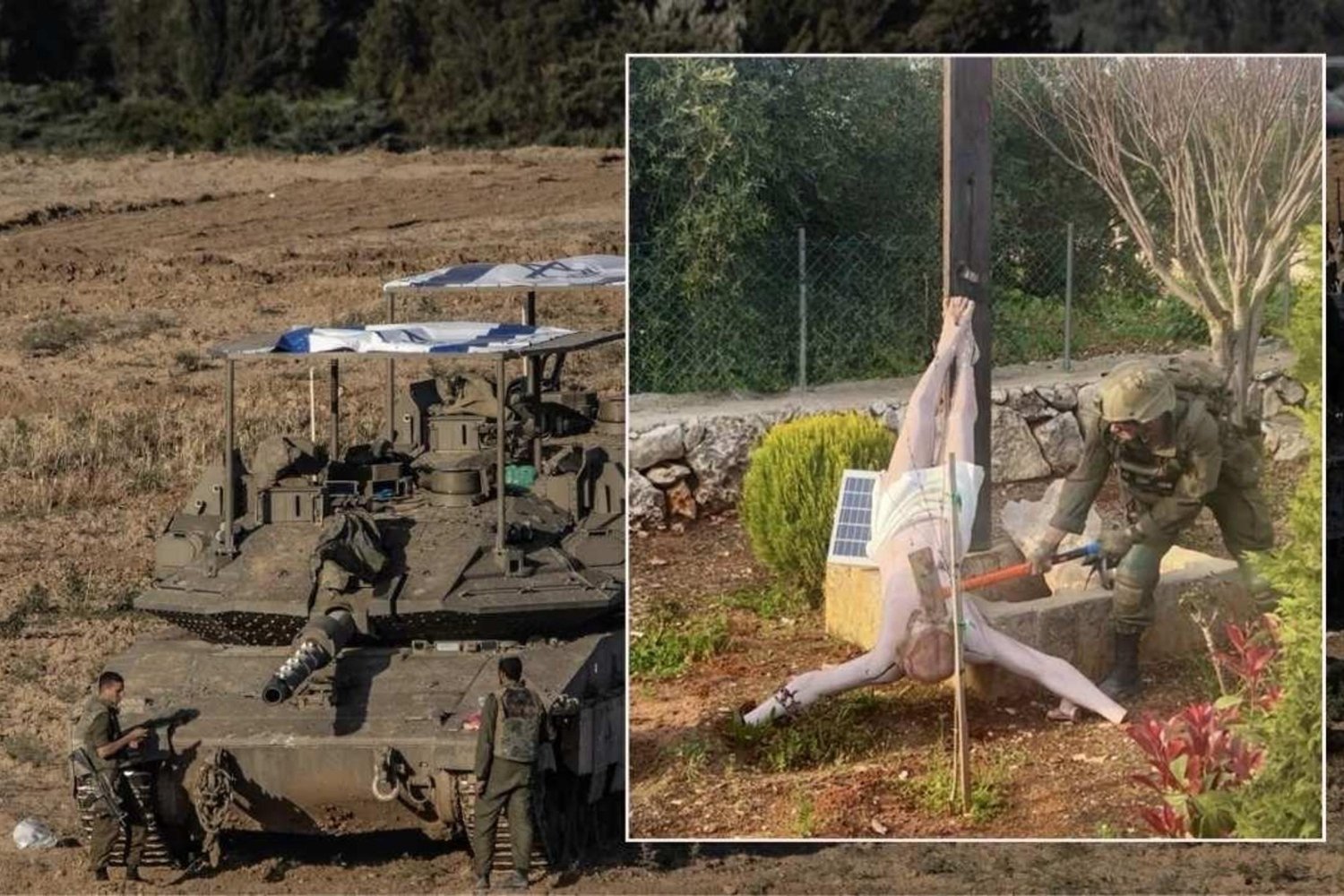 Lübnanlı Rahip İsrail Askerinin Hazreti İsa Heykelini Parçalamasını Kınadı