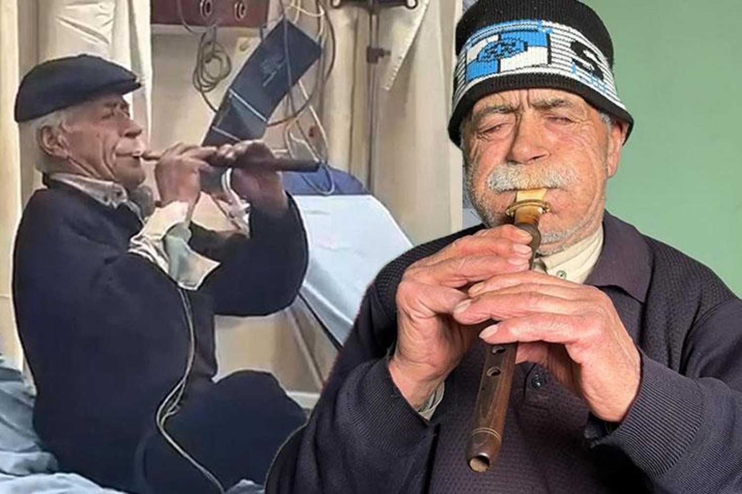 Yaşına Rağmen Zurna Tutkusunu Sürdüren Nazım Koç, Hastanede Moral Buldu