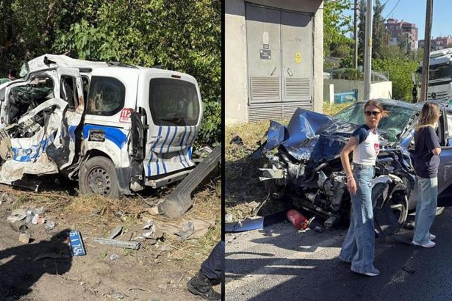 İzmir'de Freni Patlayan Tır Çarpınca Büyük Kaza: 2 Polis Yaralı