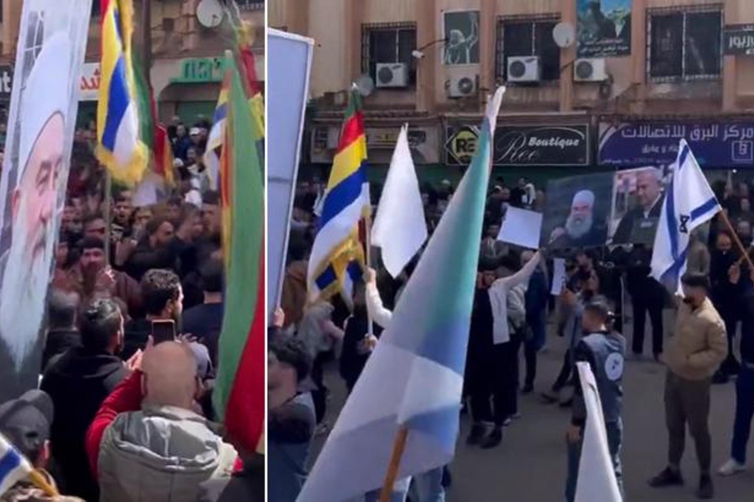 Süveyda'da Gerilim Tırmanıyor: İsrail ve Dürzi Liderler Protestoda Posterlerle Gösterildi