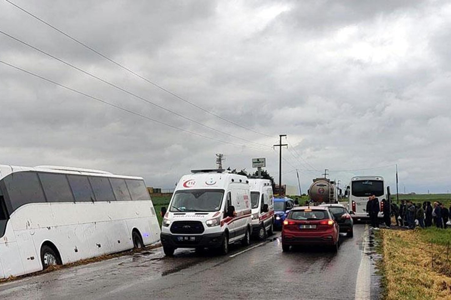 Edirne'de Otobüs Kazası: 1 Yaralı!