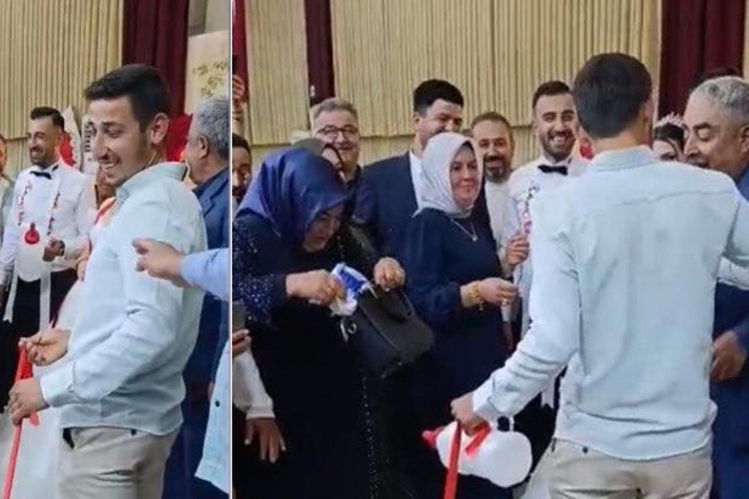 Düziçi Düğününde Sürpriz: Kurdelelerle Süslenmiş Canlı Buzağı Damada Hediye Edildi