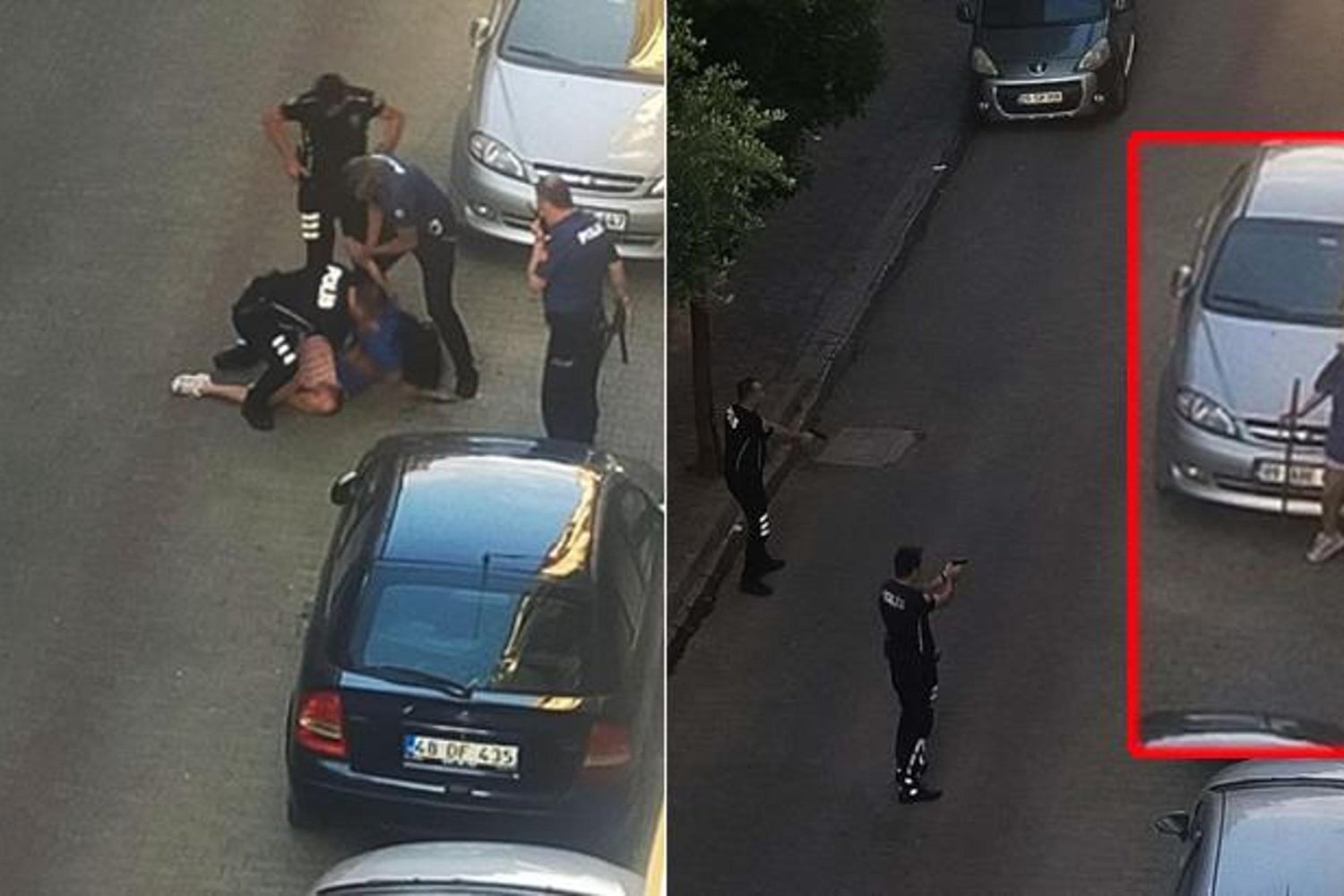 Orta Mahallede Samuray Kılıcıyla Güvenlikleri Zorlayan Genç Kız, Hastaneye Kaldırıldı