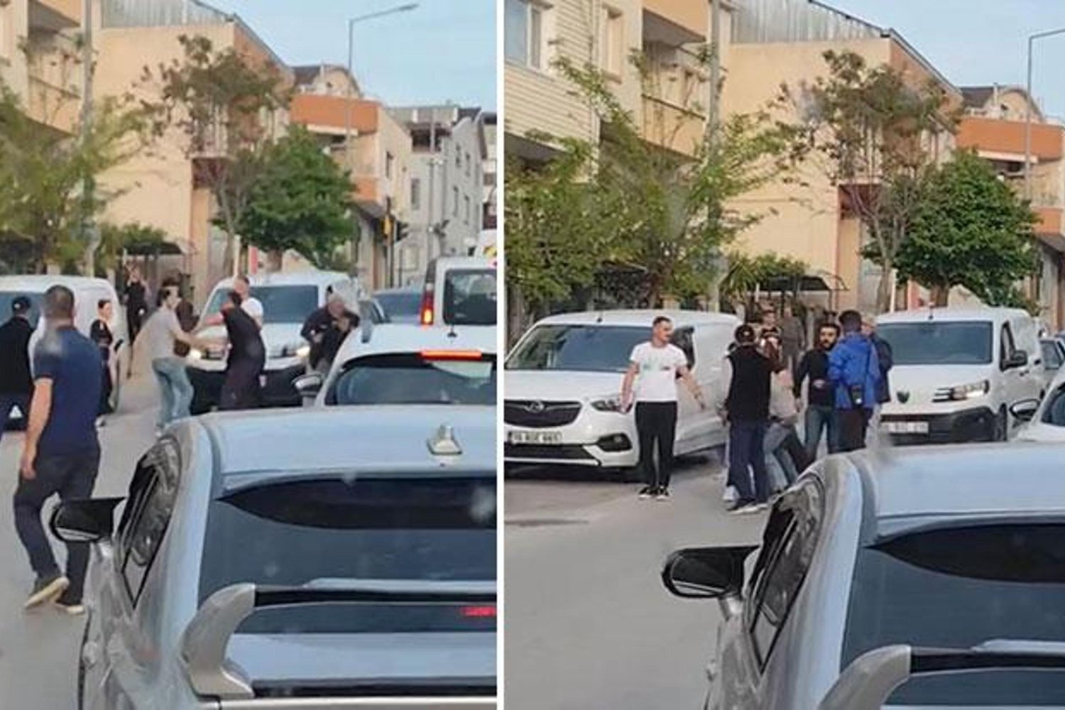 Nilüfer’de Trafik Kavgası Kameralara Yansıdı: Çatışma Sonrası Panik Anları