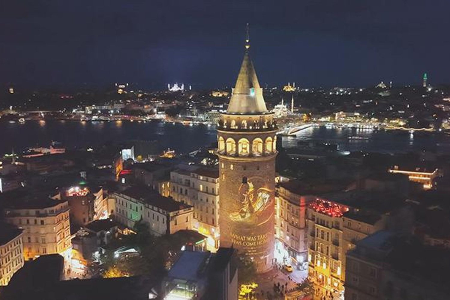 Kültürel Mirasın Korunması ve Kaçakçılıkla Mücadelede Çığır Açan Proje Galata Kulesi'nde Işık Gösterisiyle Tanıtıldı