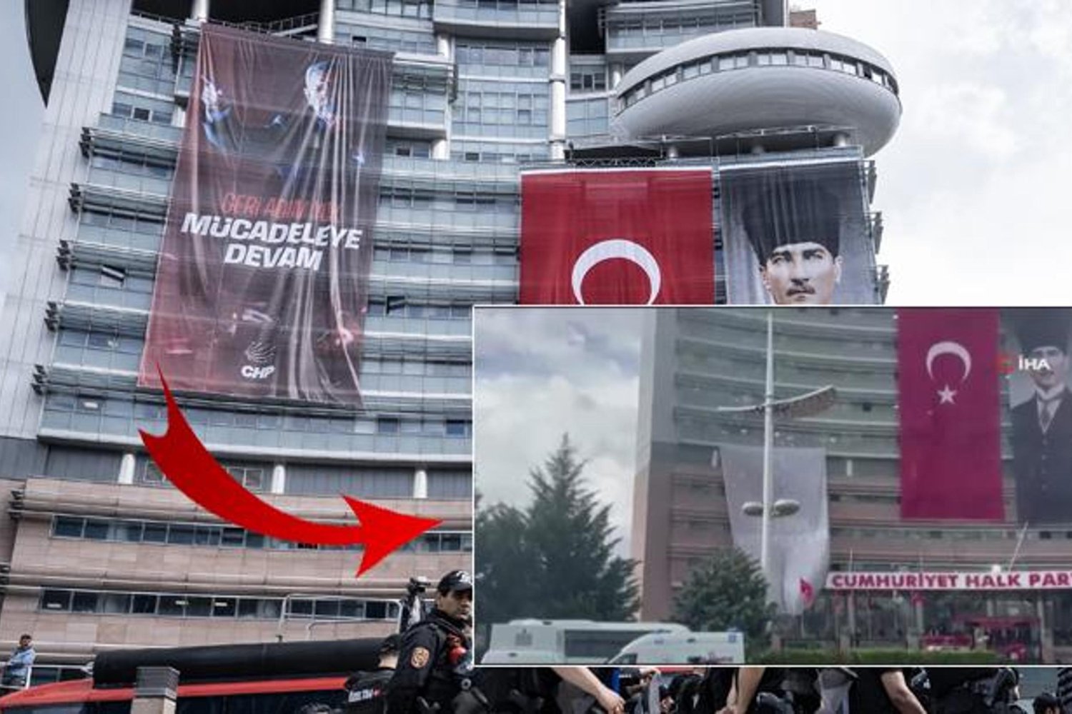CHP Genel Merkezi'nde Polis Baskını ve Tahliye Çalışmaları Gün Sayıyor