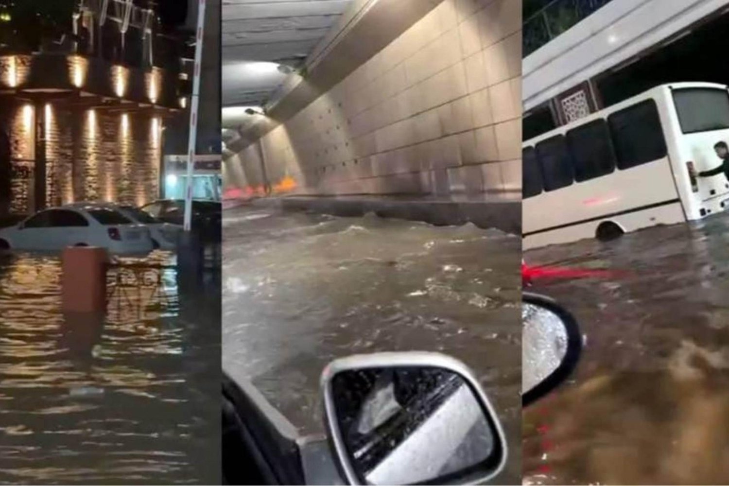 Taşkentte Sağanak Yağışlık Sele Neden Oldu! Meteoroloji Uyarısı