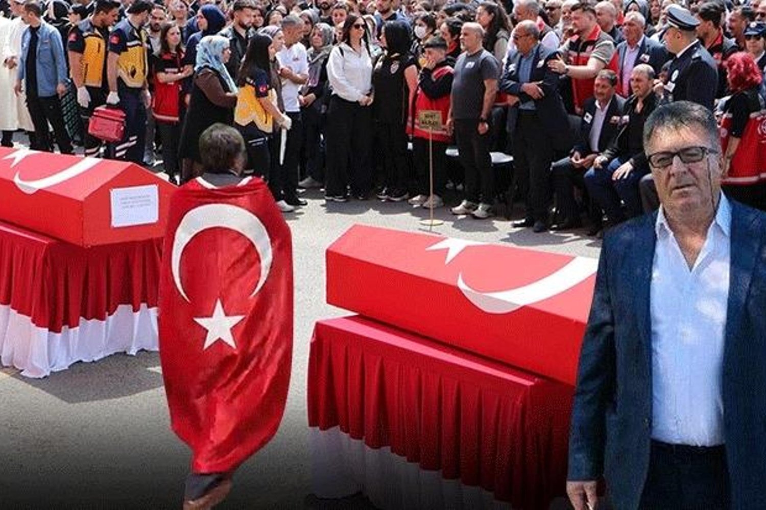 Çorlu'da Şehit Polis Erkan Tütüncüler'e Türk Bayrağıyla Son Veda