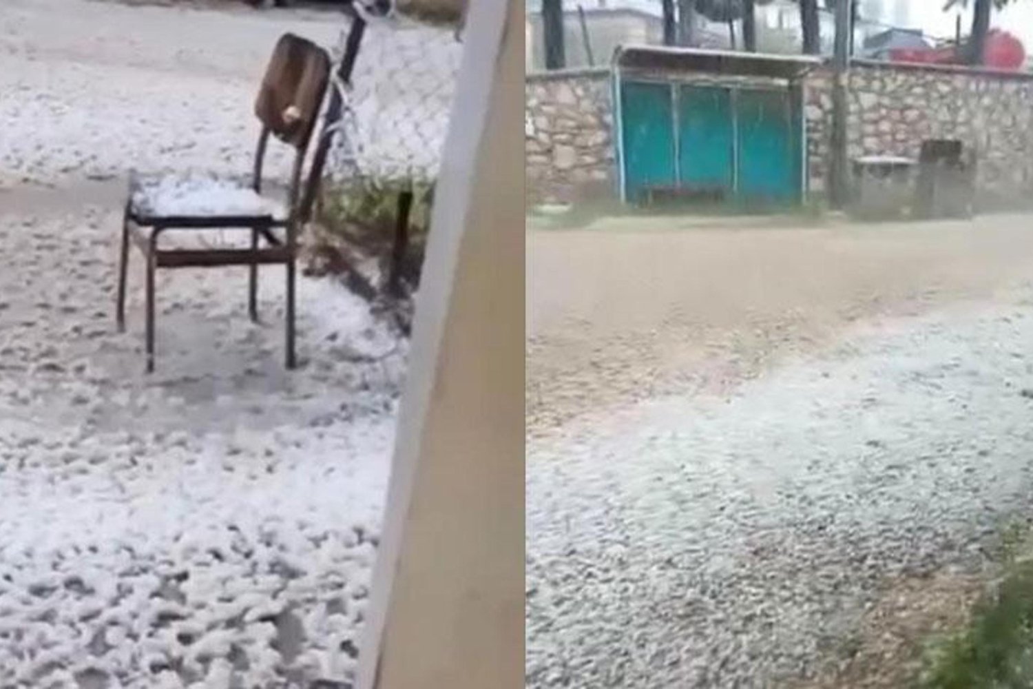 Keles Issızören'de Şiddetli Dolu Yağışı: Evrak ve Araçlar Zarar Gördü