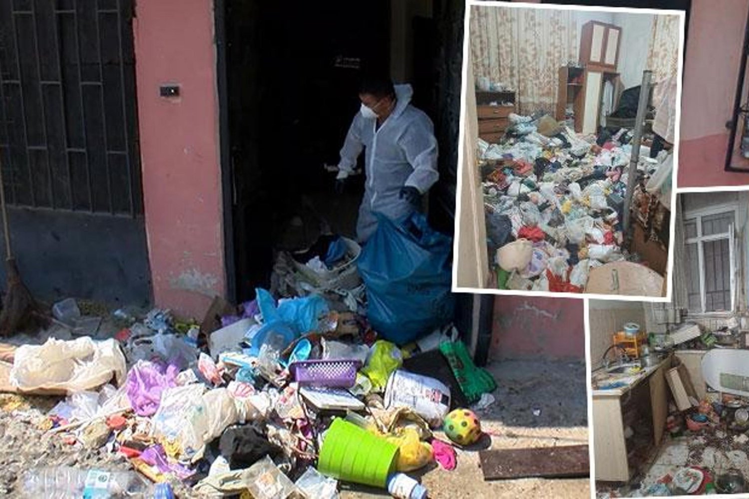 Ataşehir'de Çöp Evi İçinde 5 Kamyon Çöp Çıktı